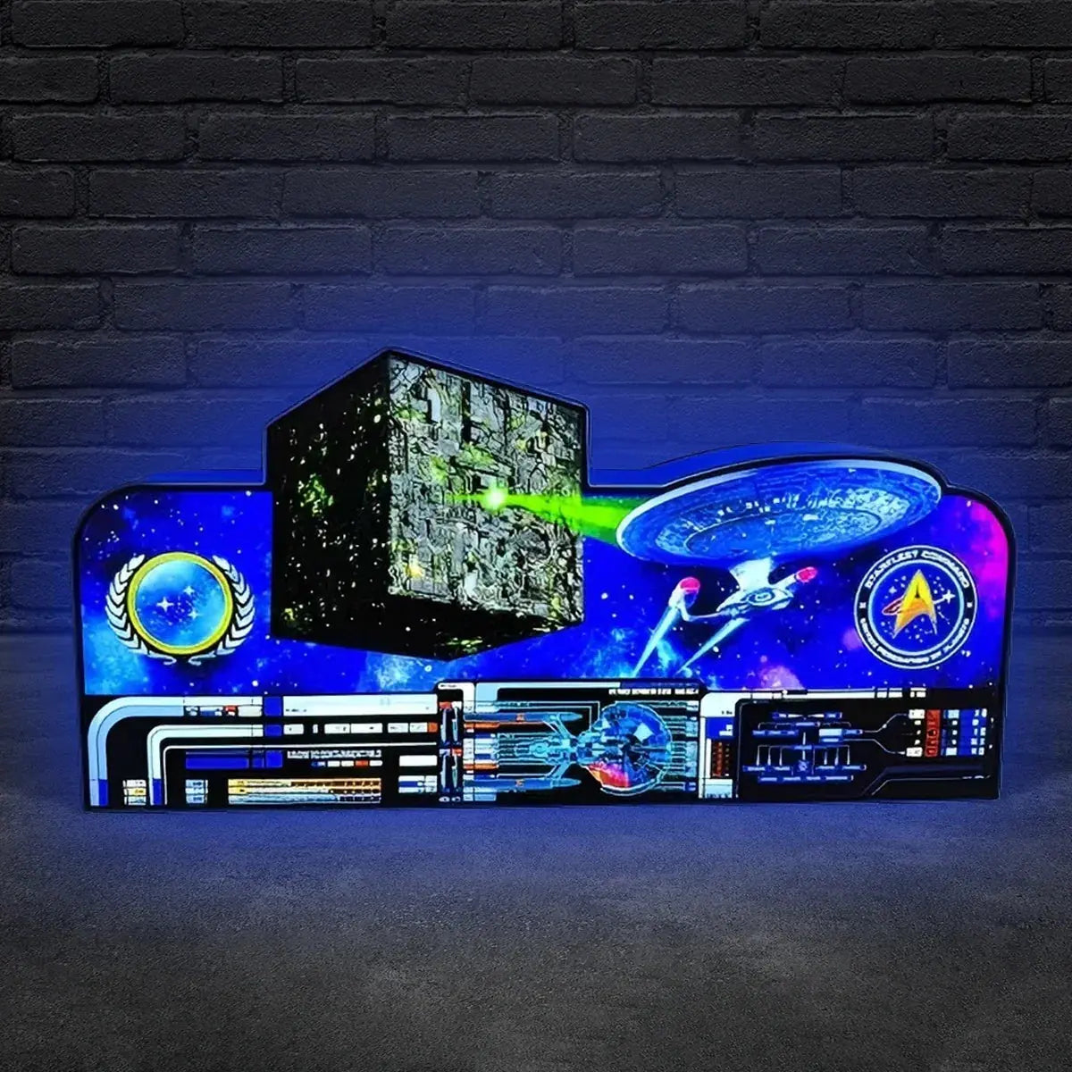 Star Trek Pinball Topper  Led Lightbox, USB plug Dimmer, Pinball Arcade Decor, Perfect for Game Room or Pinball Machine FYLZGO Signs