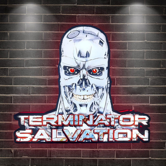 Terminator Salvation Video Game LED Nightlight 3D Print Desktop Lightbox FYLZGO Signs