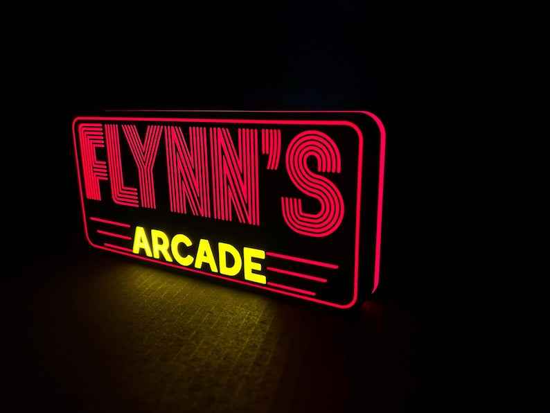 Flynn's Arcade Night Light/Decor/Gift-See product dimensions in description!