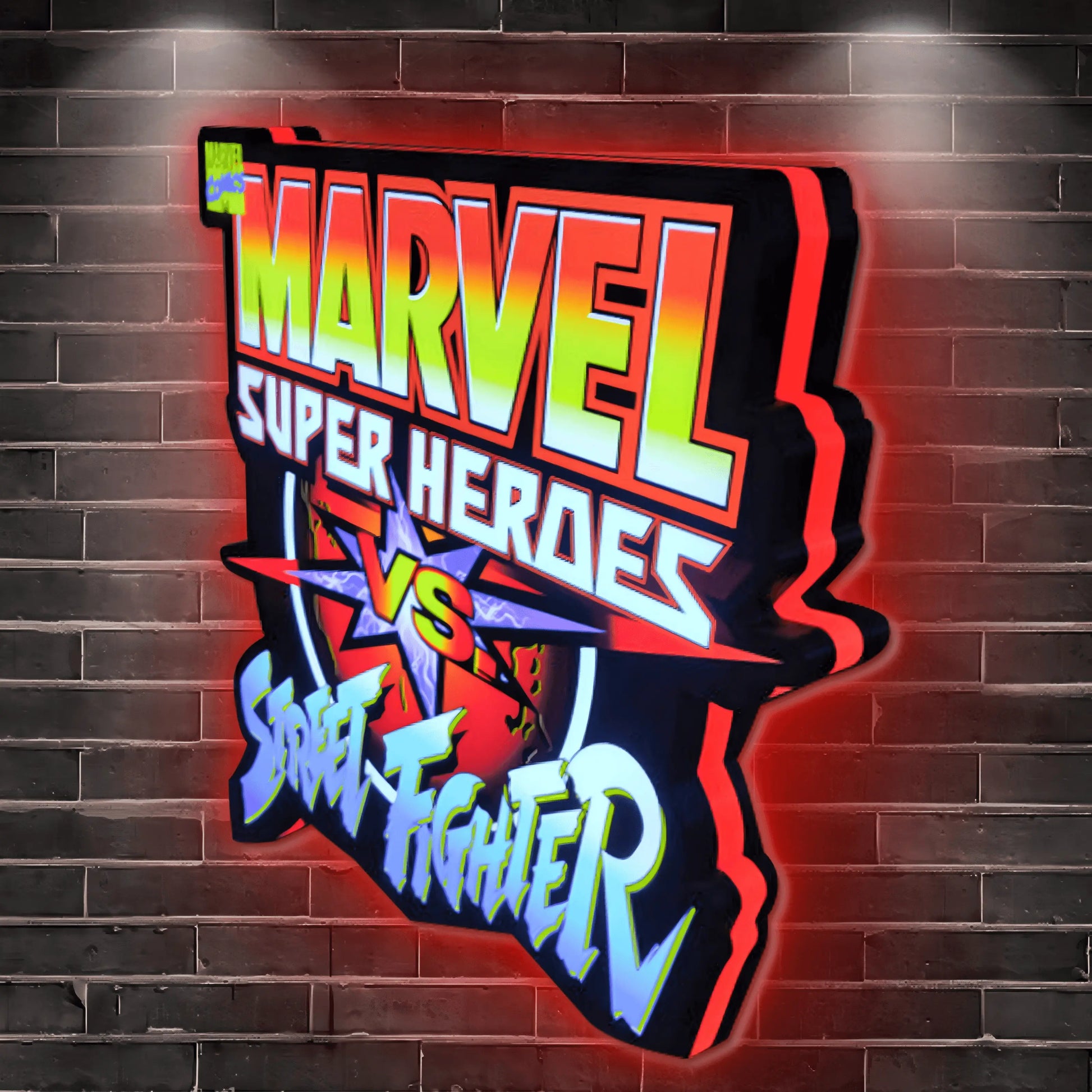 MSH V SF 3D Printed LED Lightbox for Gaming Room Decor FYLZGO Signs