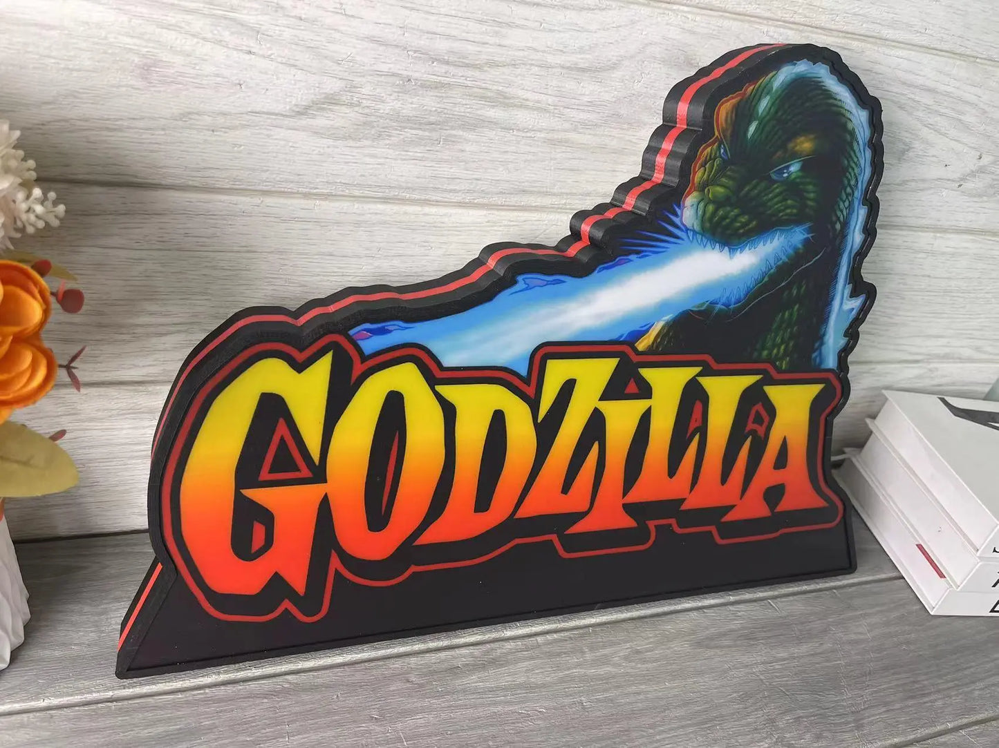 Godzilla Pinball Topper LED Light Box Dimmer Enhance Your Pinball Experience FYLZGO Signs
