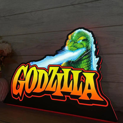 Godzilla Pinball Topper LED Light Box Dimmer Enhance Your Pinball Experience FYLZGO Signs