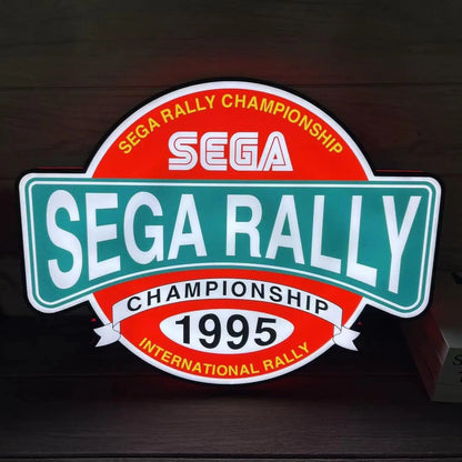 SEGA Rally Championship 1995 Logo 3D LED Light Box FYLZGO Signs