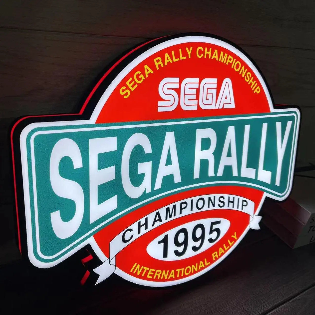 SEGA Rally Championship 1995 Logo 3D LED Light Box FYLZGO Signs