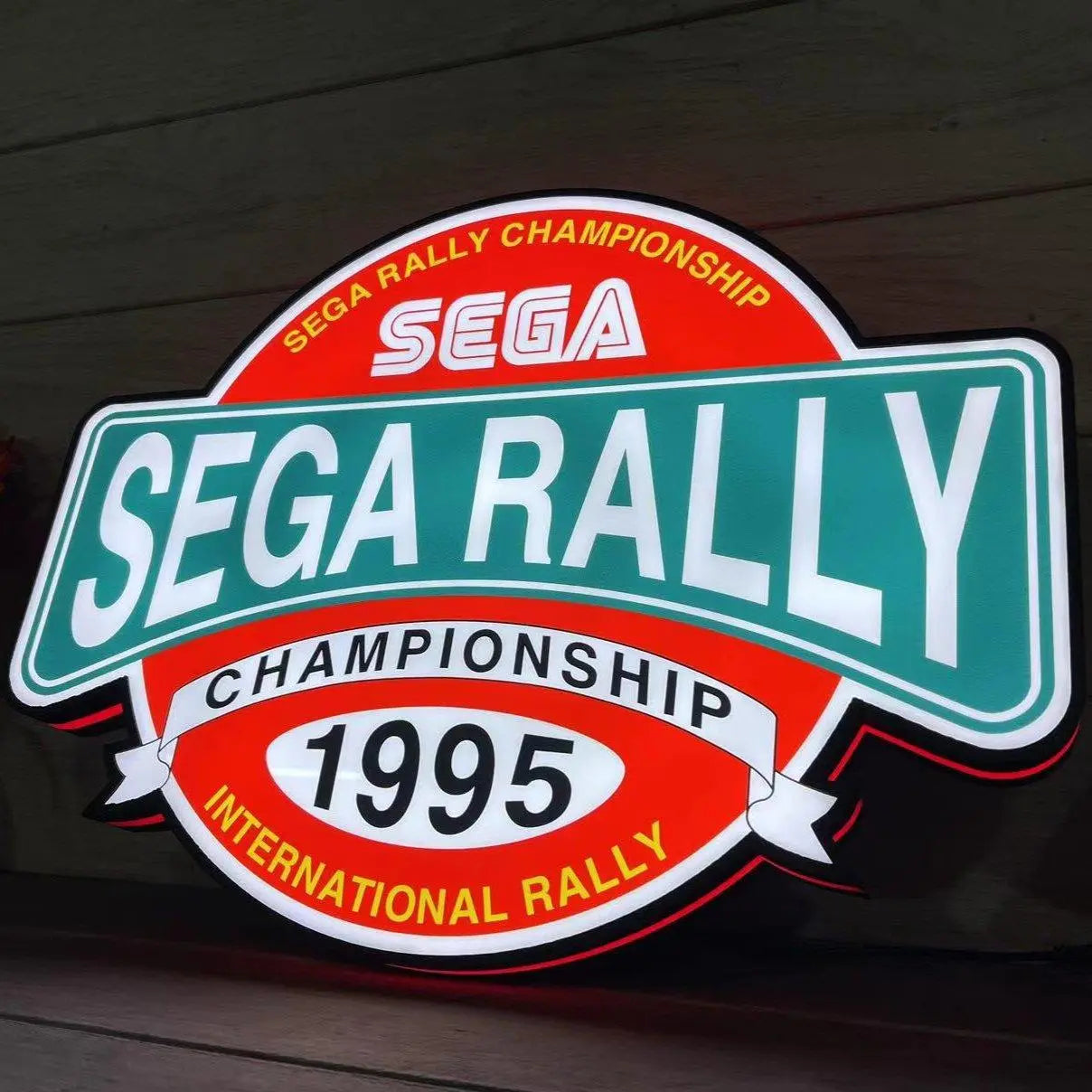 SEGA Rally Championship 1995 Logo 3D LED Light Box FYLZGO Signs
