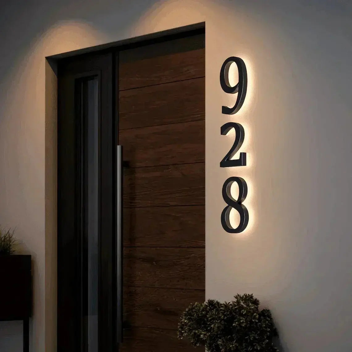 Led outdoor waterproof Backlit  LED House Address Numbers FYLZGO Custom