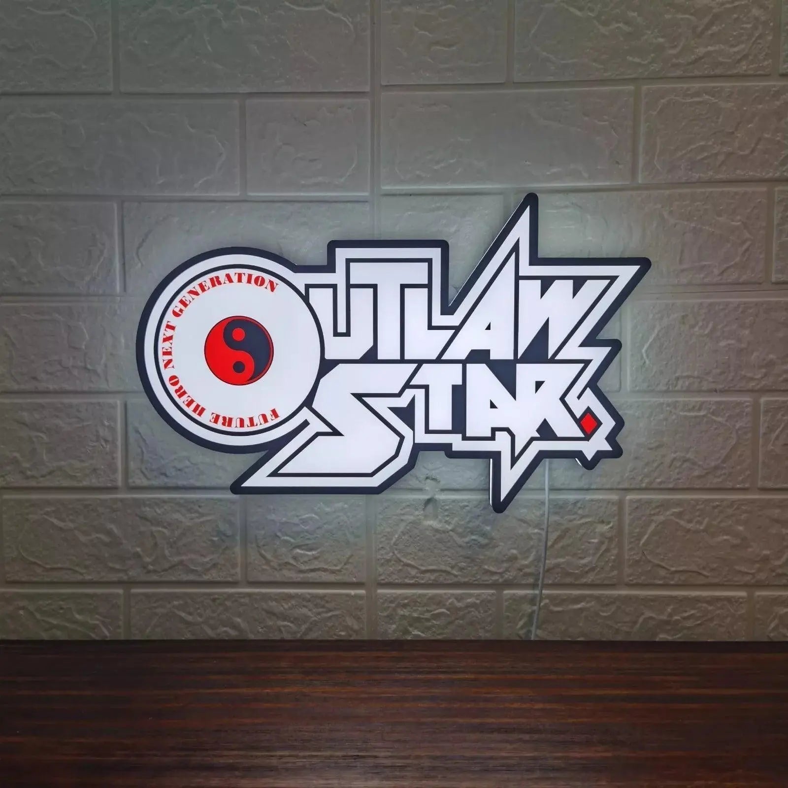 Outlaw Star Logo LED Lamp, Perfect for Anime Fans and Collectors FYLZGO Signs
