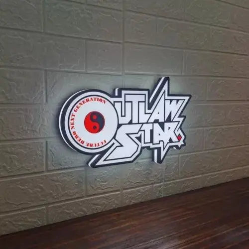 Outlaw Star Logo LED Lamp, Perfect for Anime Fans and Collectors FYLZGO Signs