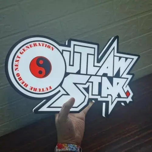 Outlaw Star Logo LED Lamp, Perfect for Anime Fans and Collectors FYLZGO Signs