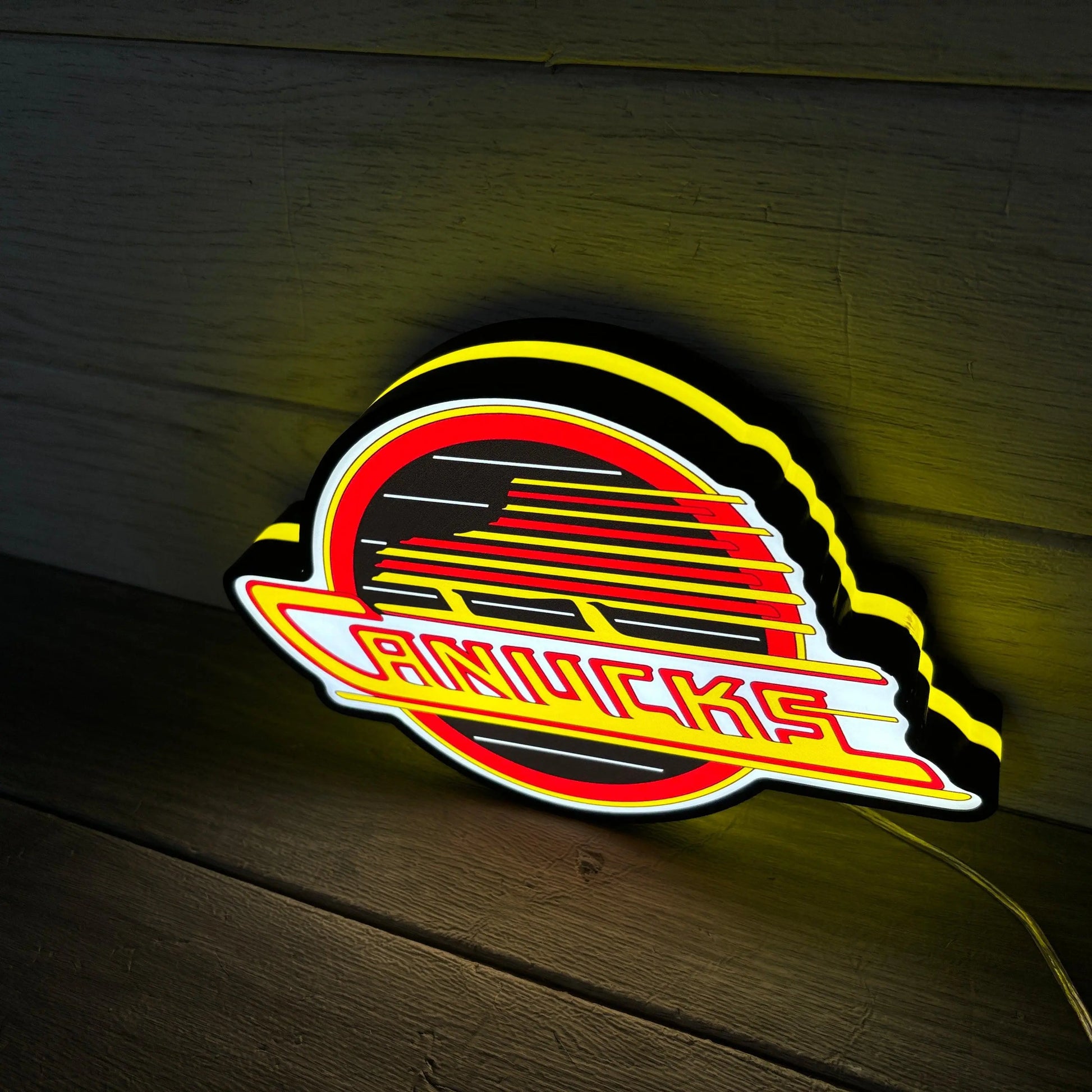 Canucks Skate NHL Led LightBox Sign, Lamp, Hockey Room Decoration FYLZGO Signs