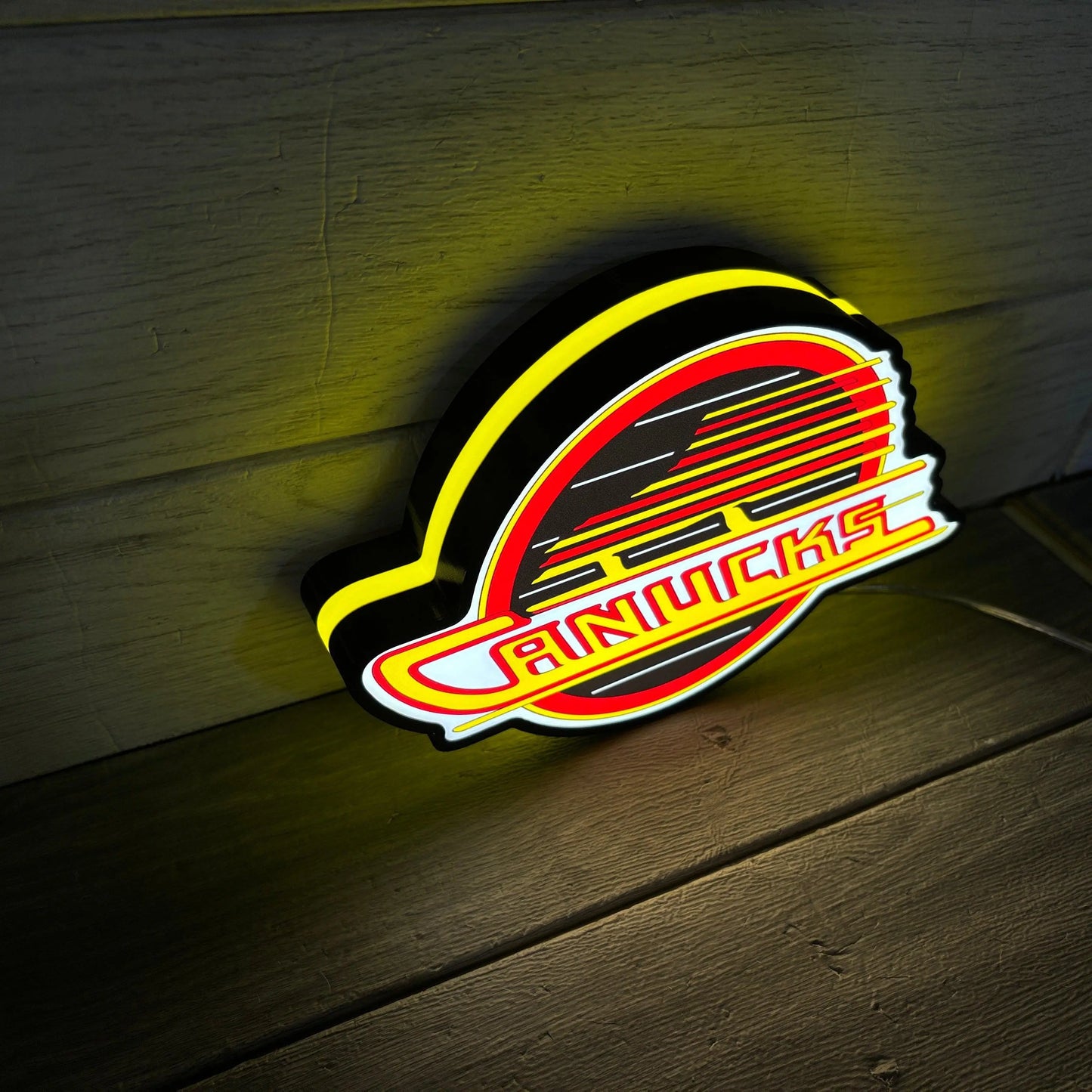 Canucks Skate NHL Led LightBox Sign, Lamp, Hockey Room Decoration FYLZGO Signs