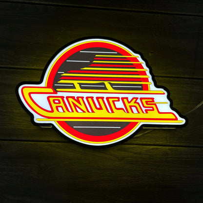 Canucks Skate NHL Led LightBox Sign, Lamp, Hockey Room Decoration FYLZGO Signs