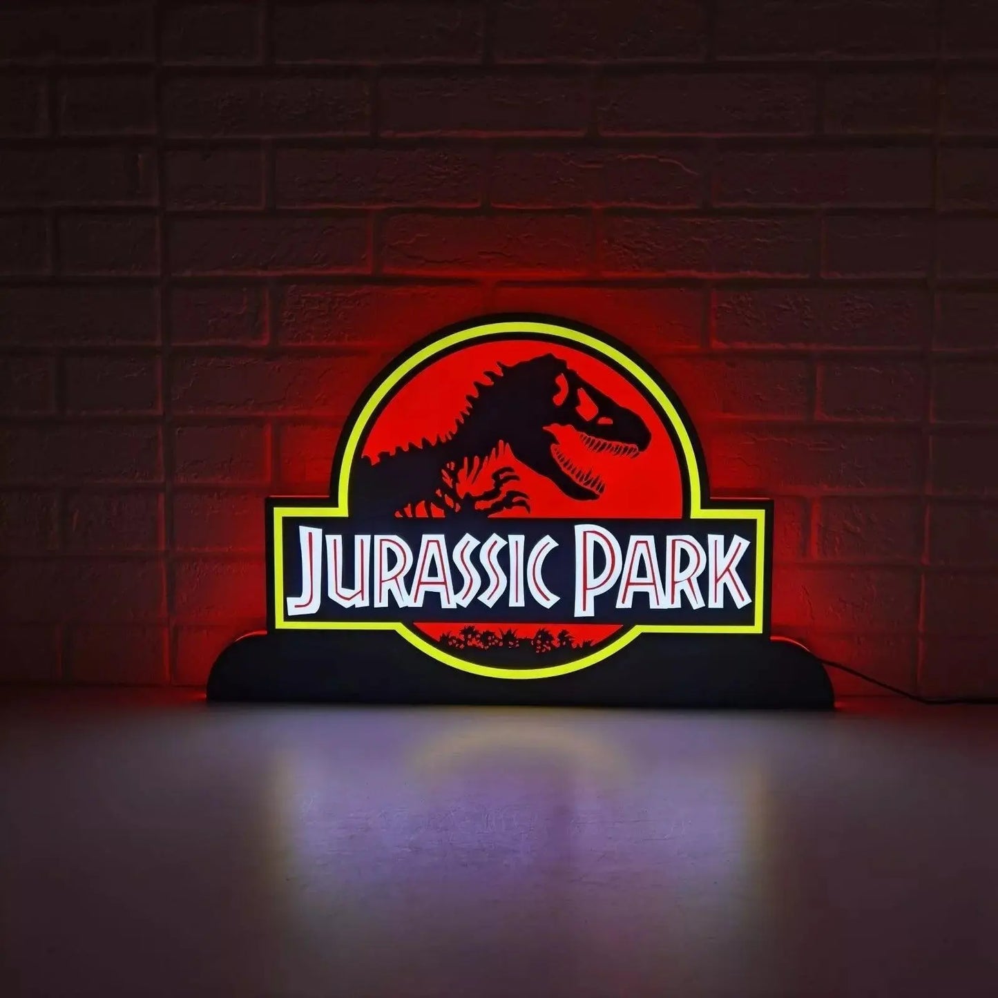 Jurassic Park Pinball Topper LED Lightbox FYLZGO Signs