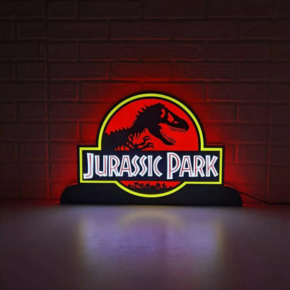 Jurassic Park Pinball Topper LED Lightbox FYLZGO Signs