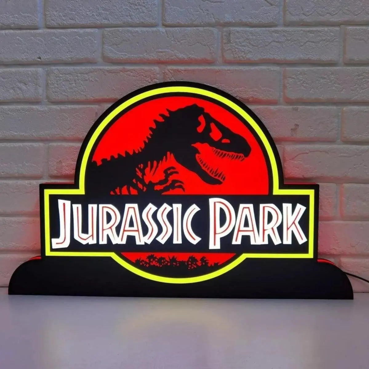 Jurassic Park Pinball Topper LED Lightbox FYLZGO Signs
