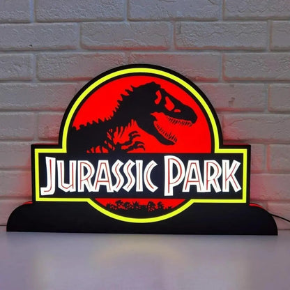 Jurassic Park Pinball Topper LED Lightbox FYLZGO Signs