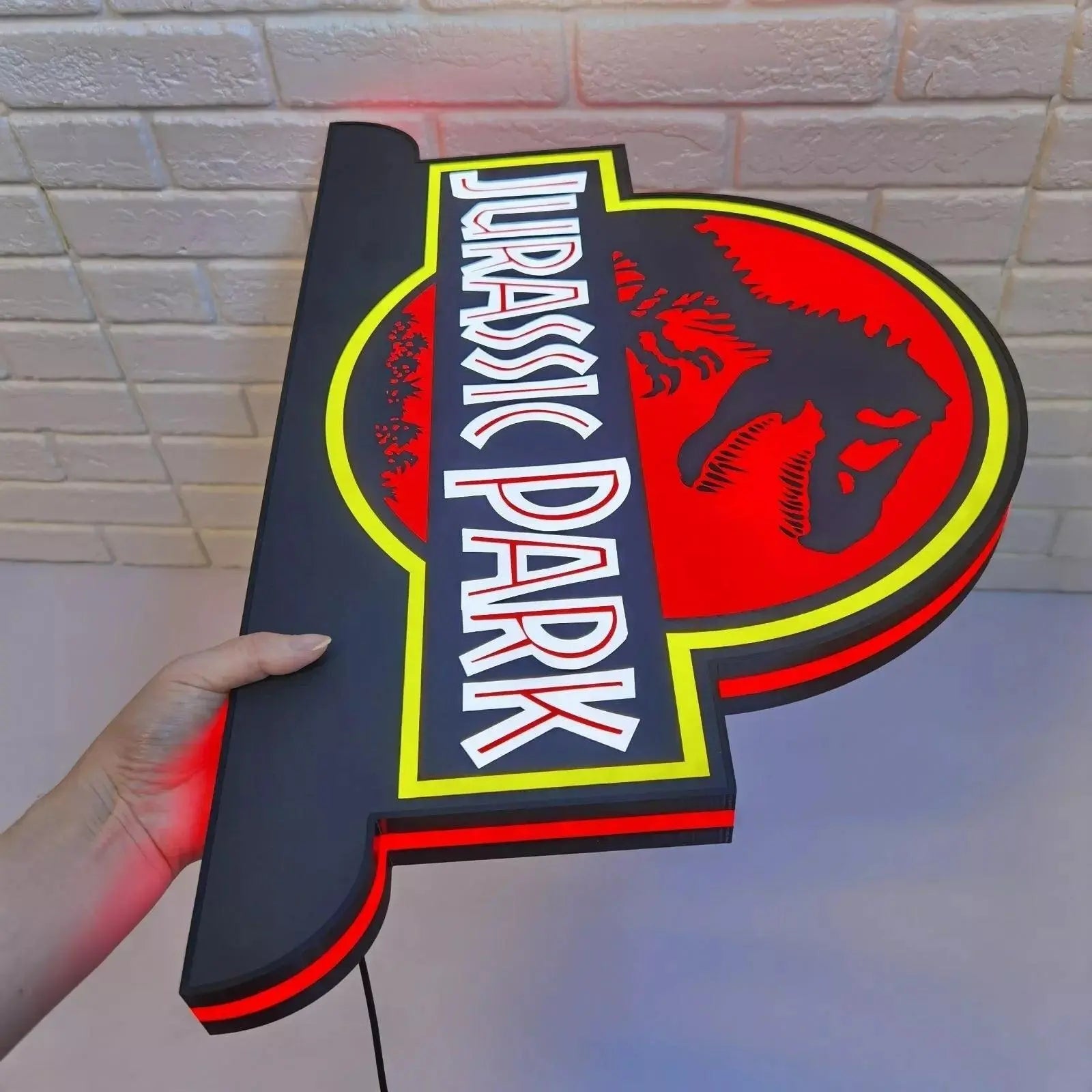 Jurassic Park Pinball Topper LED Lightbox FYLZGO Signs