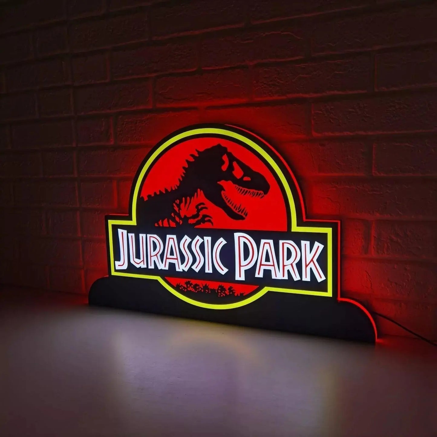 Jurassic Park Pinball Topper LED Lightbox FYLZGO Signs