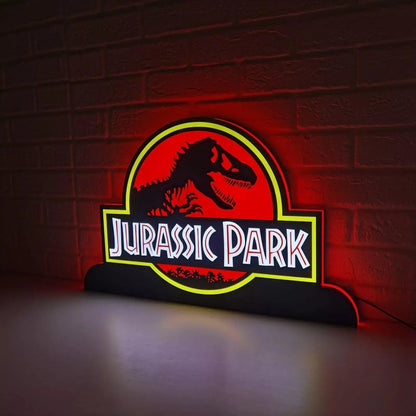 Jurassic Park Pinball Topper LED Lightbox FYLZGO Signs