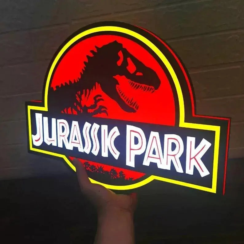 Jurassic Park Pinball Topper LED Lightbox FYLZGO Signs