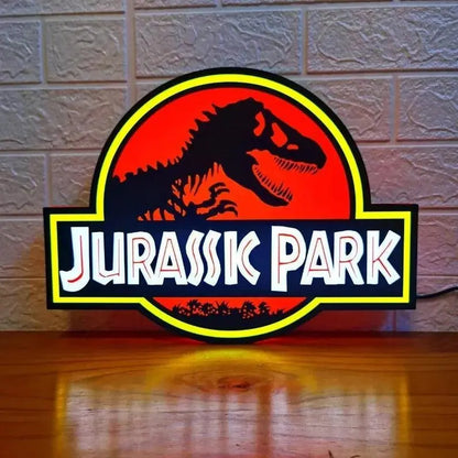 Jurassic Park Pinball Topper LED Lightbox FYLZGO Signs