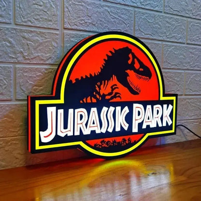 Jurassic Park Pinball Topper LED Lightbox FYLZGO Signs