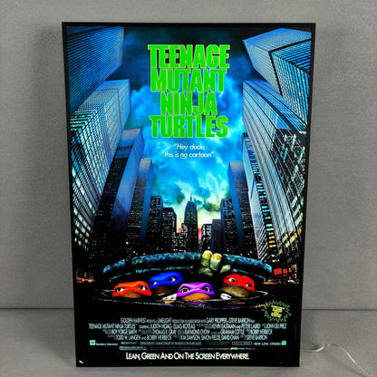 TMNT Retro Movie Poster 3D LED Light Box Fully Dimmable USB Powered FYLZGO Signs