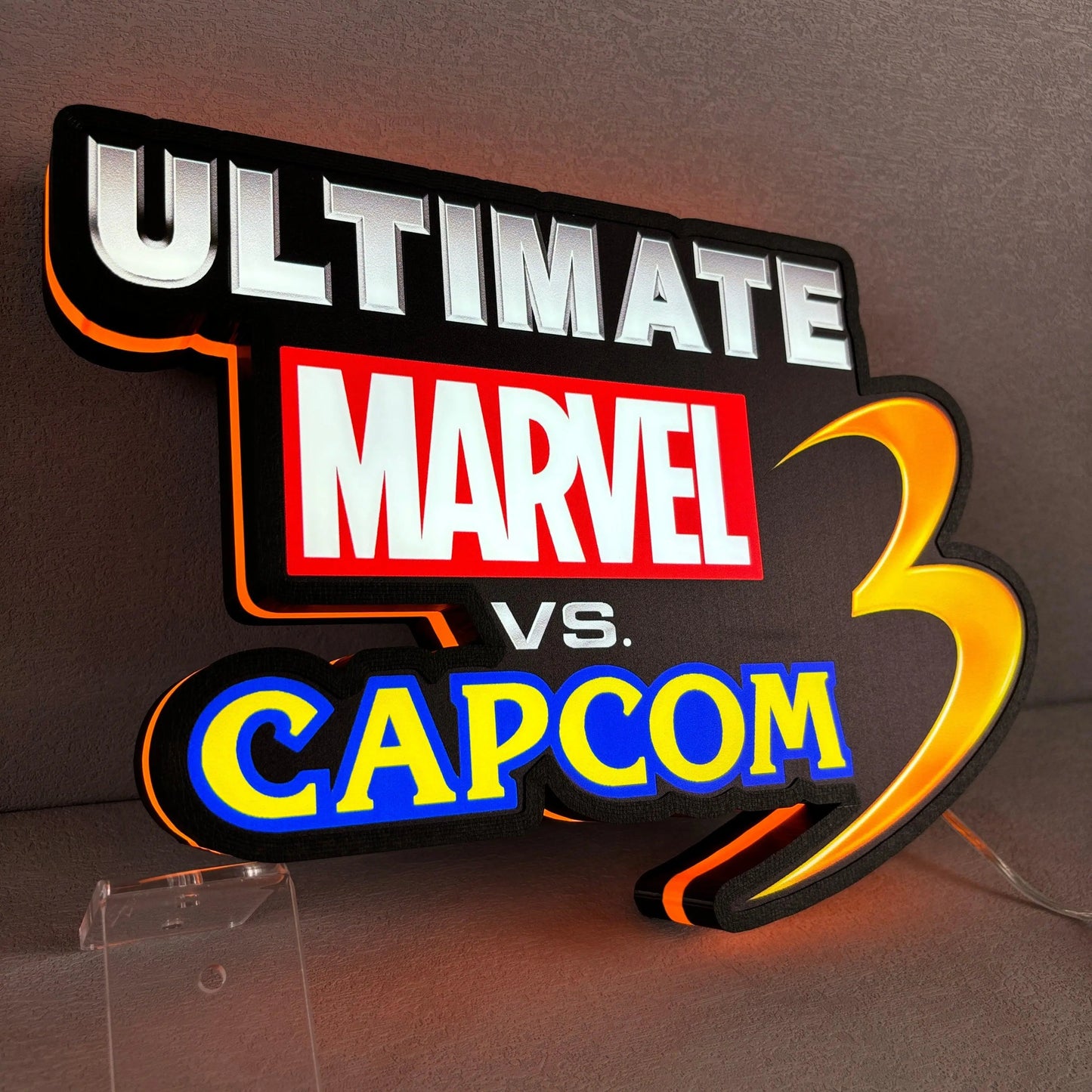 Ultimate Fate of Two Worlds 3D Printed LED Lightbox for Gaming Room Decor FYLZGO Signs