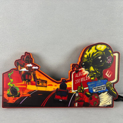 Foo Fighters Pinball Topper 3D Printed Lightbox, Rock 'n' Roll Fun, Pinball Arcade Decor, Perfect for Game Room or Pinball Machine FYLZGO Signs
