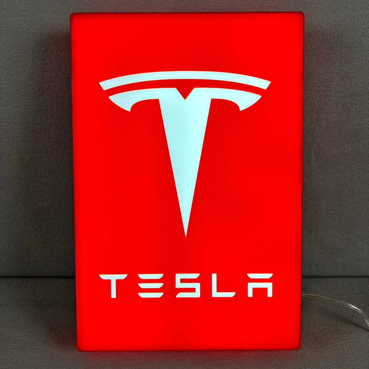 Tesla LED Lightbox, Garage Sign and Garage Decor for Tesla Model 3, Cyber Truck, Gift for men and Fathers Day Gift FYLZGO Signs
