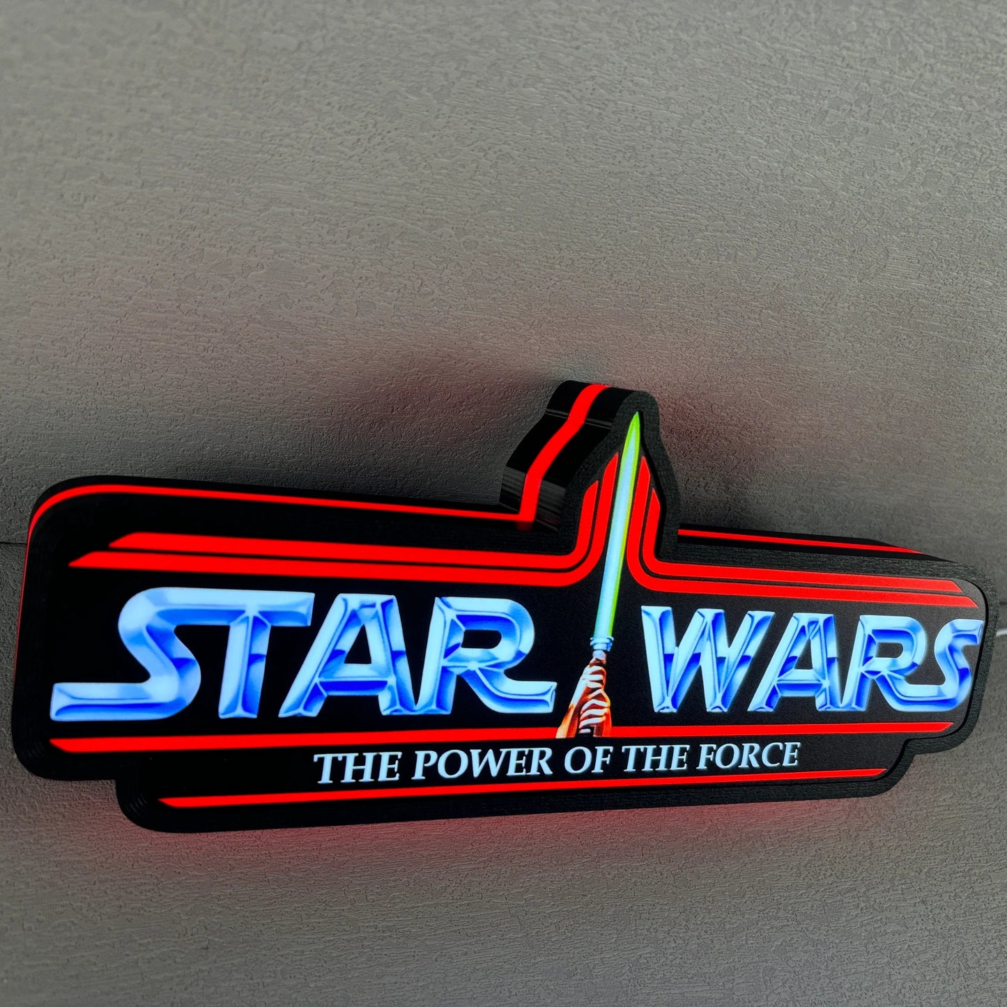 Star Wars Power of the Force Retro Series Kenner Toy Logo LED Sign FYLZGO Signs