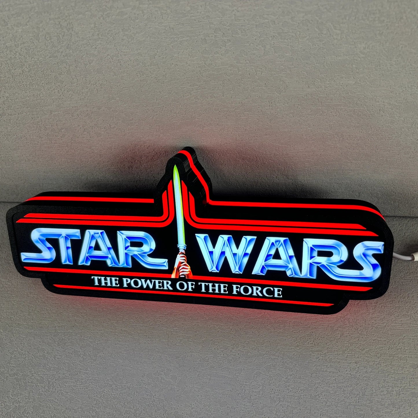 Star Wars Power of the Force Retro Series Kenner Toy Logo LED Sign FYLZGO Signs