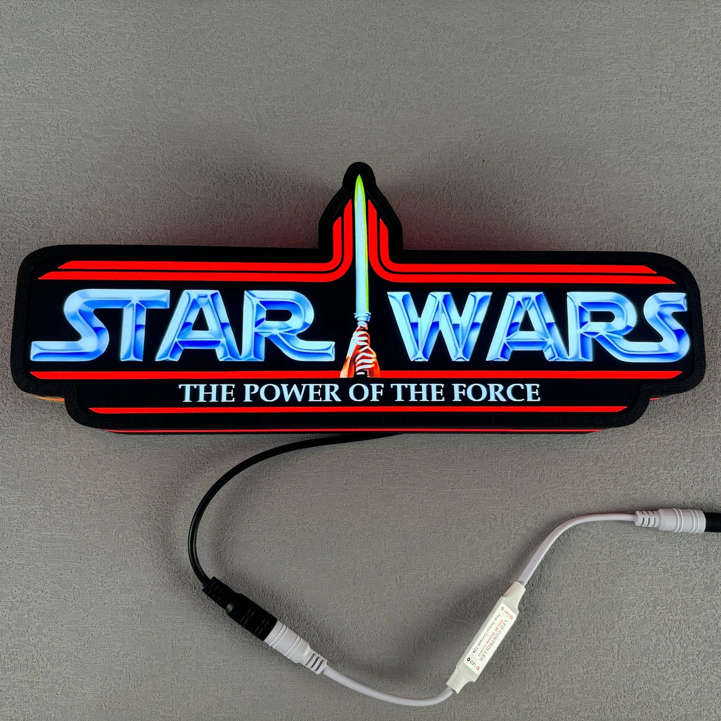 Star Wars Power of the Force Retro Series Kenner Toy Logo LED Sign FYLZGO Signs