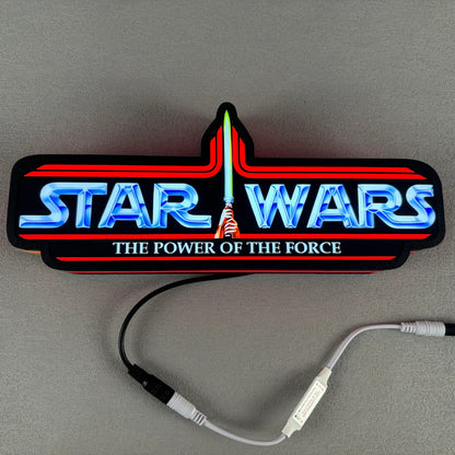 Star Wars Power of the Force Retro Series Kenner Toy Logo LED Sign FYLZGO Signs