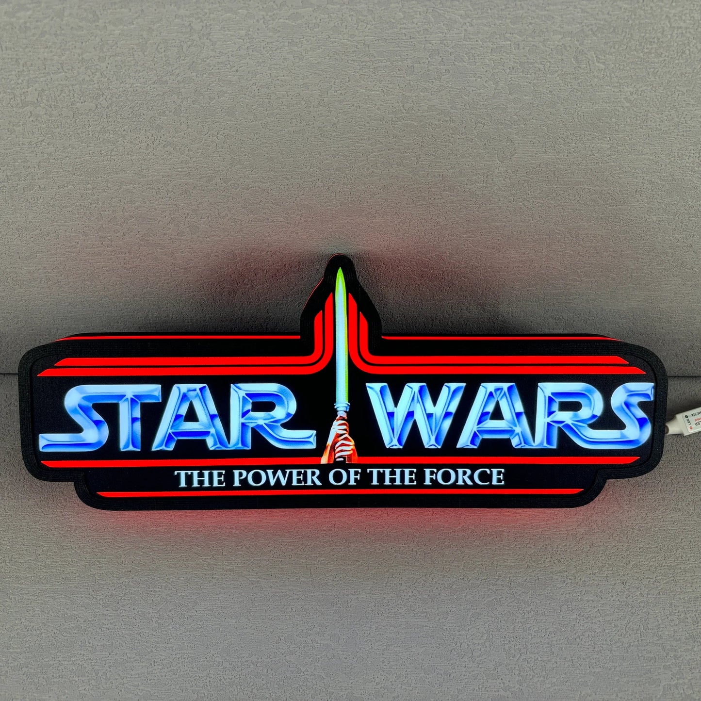 Star Wars Power of the Force Retro Series Kenner Toy Logo LED Sign FYLZGO Signs