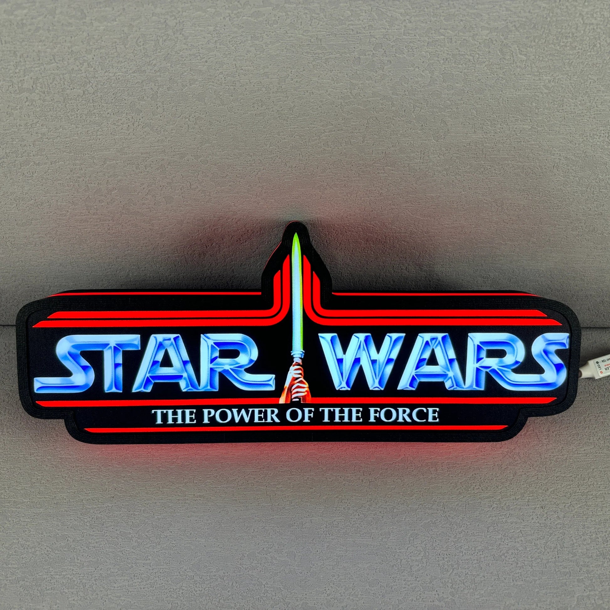 Star Wars Power of the Force Retro Series Kenner Toy Logo LED Sign FYLZGO Signs