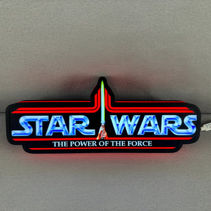 Star Wars Power of the Force Retro Series Kenner Toy Logo LED Sign FYLZGO Signs