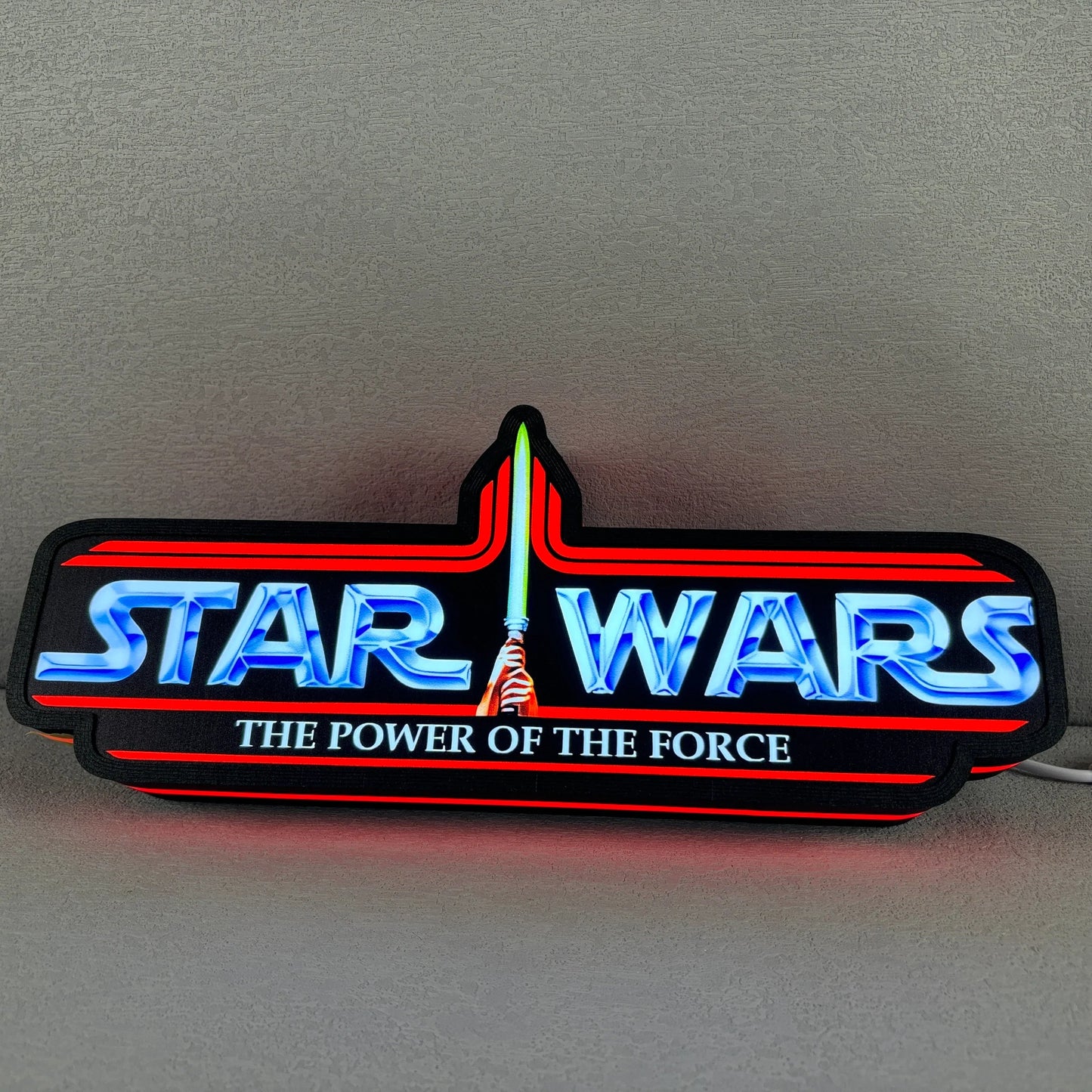 Star Wars Power of the Force Retro Series Kenner Toy Logo LED Sign FYLZGO Signs