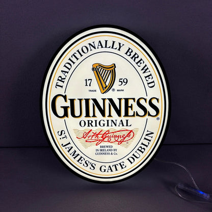 Guinness 3D printed lightbox logo led light box Bar Sign for Guinness Arcade FYLZGO Signs