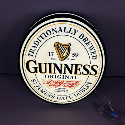 Guinness 3D printed lightbox logo led light box Bar Sign for Guinness Arcade FYLZGO Signs