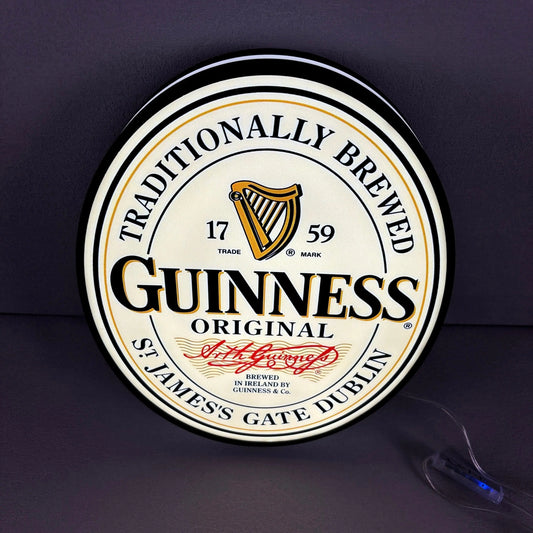 Guinness 3D printed lightbox logo led light box Bar Sign for Guinness Arcade FYLZGO Signs