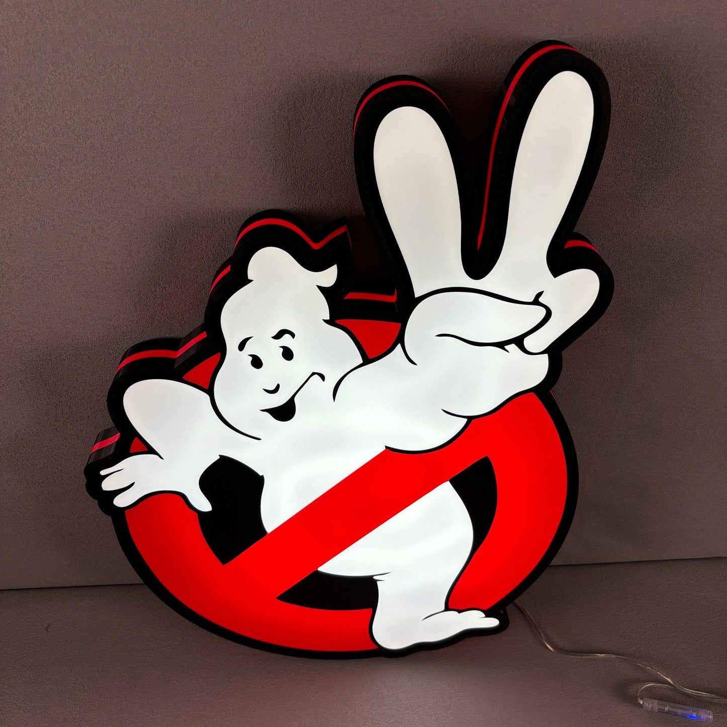Ghostbusters 2 Logo Lightbox USB Powered with Dimming Control Perfect Decor FYLZGO Signs