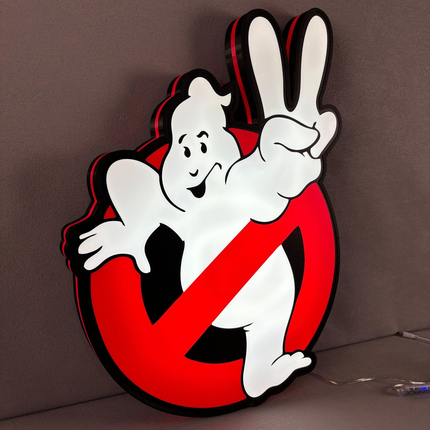 Ghostbusters 2 Logo Lightbox USB Powered with Dimming Control Perfect Decor FYLZGO Signs