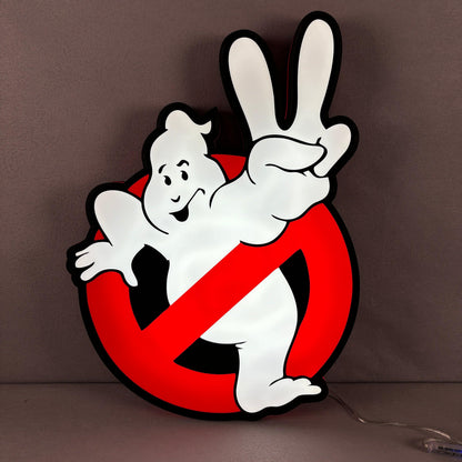 Ghostbusters 2 Logo Lightbox USB Powered with Dimming Control Perfect Decor FYLZGO Signs