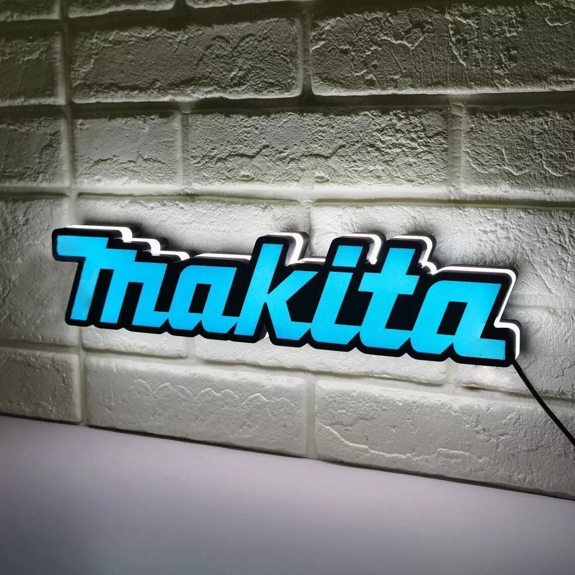 Makita Tool LED Light Box Fully Dimmable & USB Powered FYLZGO Signs