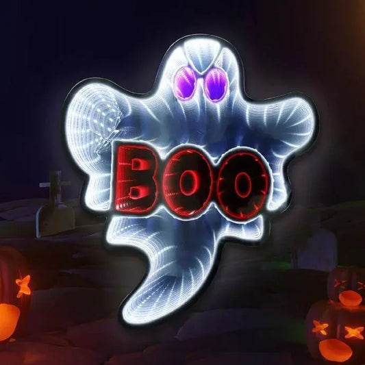 Scary Ghost Horror Neon Halloween Decoration FYLZGO Signs