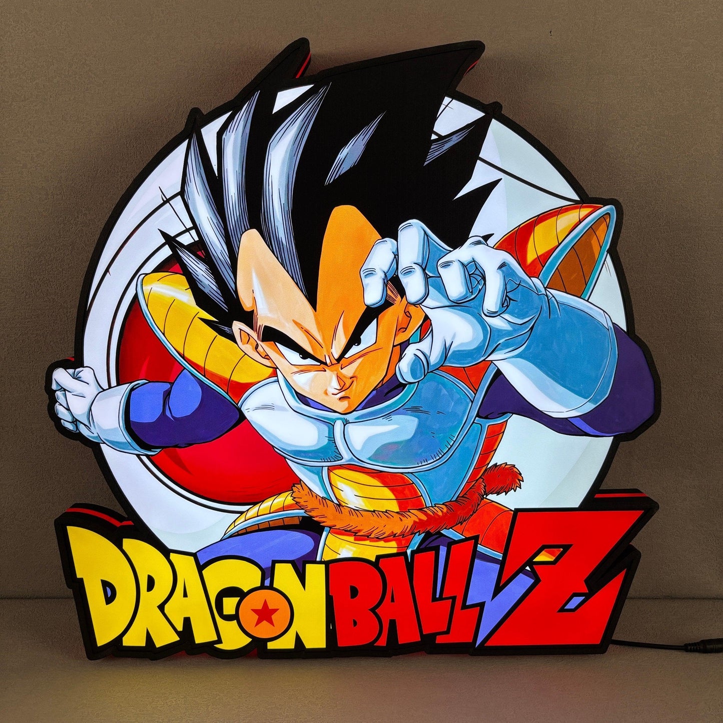 Dragonball Z 3D printed LED light box, USB powered, with dimming Man Cave FYLZGO Signs
