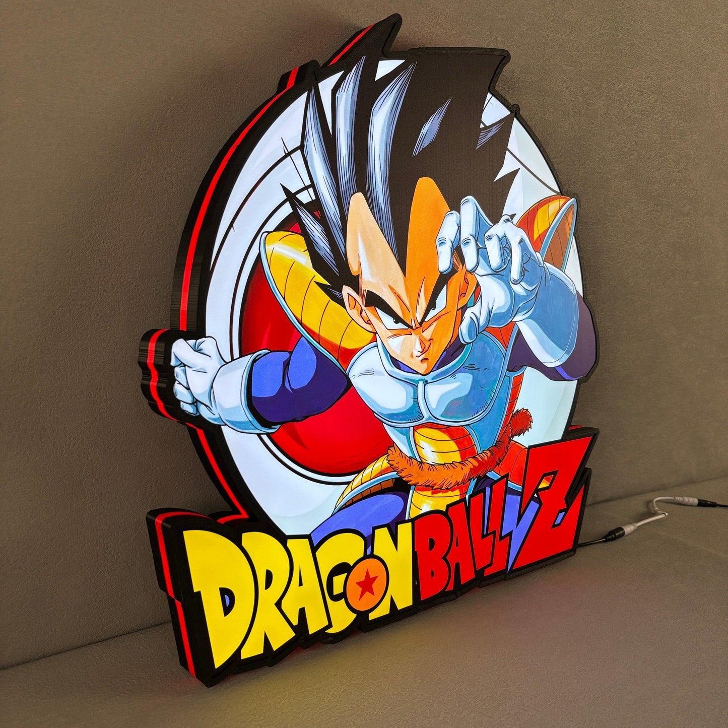 Dragonball Z 3D printed LED light box, USB powered, with dimming Man Cave FYLZGO Signs