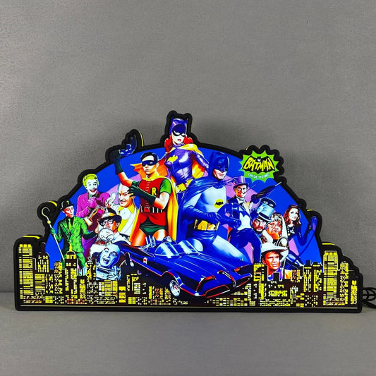 Super Hero Pinball Topper, Batman 66 Pinball Topper 3D Printed Lightbox,  Arcade Pinball Machine Accessory for Pinball Arcade Machine Fans, USB Dimmeable FYLZGO Signs