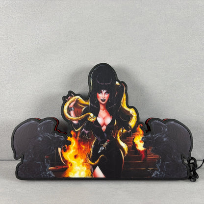 Elvira's House of Horrors Pinball Topper 3D Printed LED Light Box, Pinball Arcade Decor, Ghost Halloween Decor FYLZGO Signs